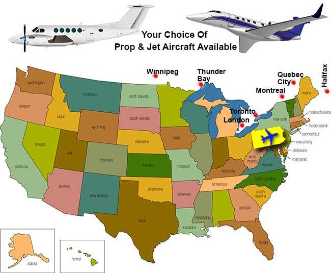 Pennsylvania Charter Flight Directory